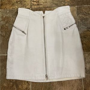 Vintage Michael Hoban leather skirt